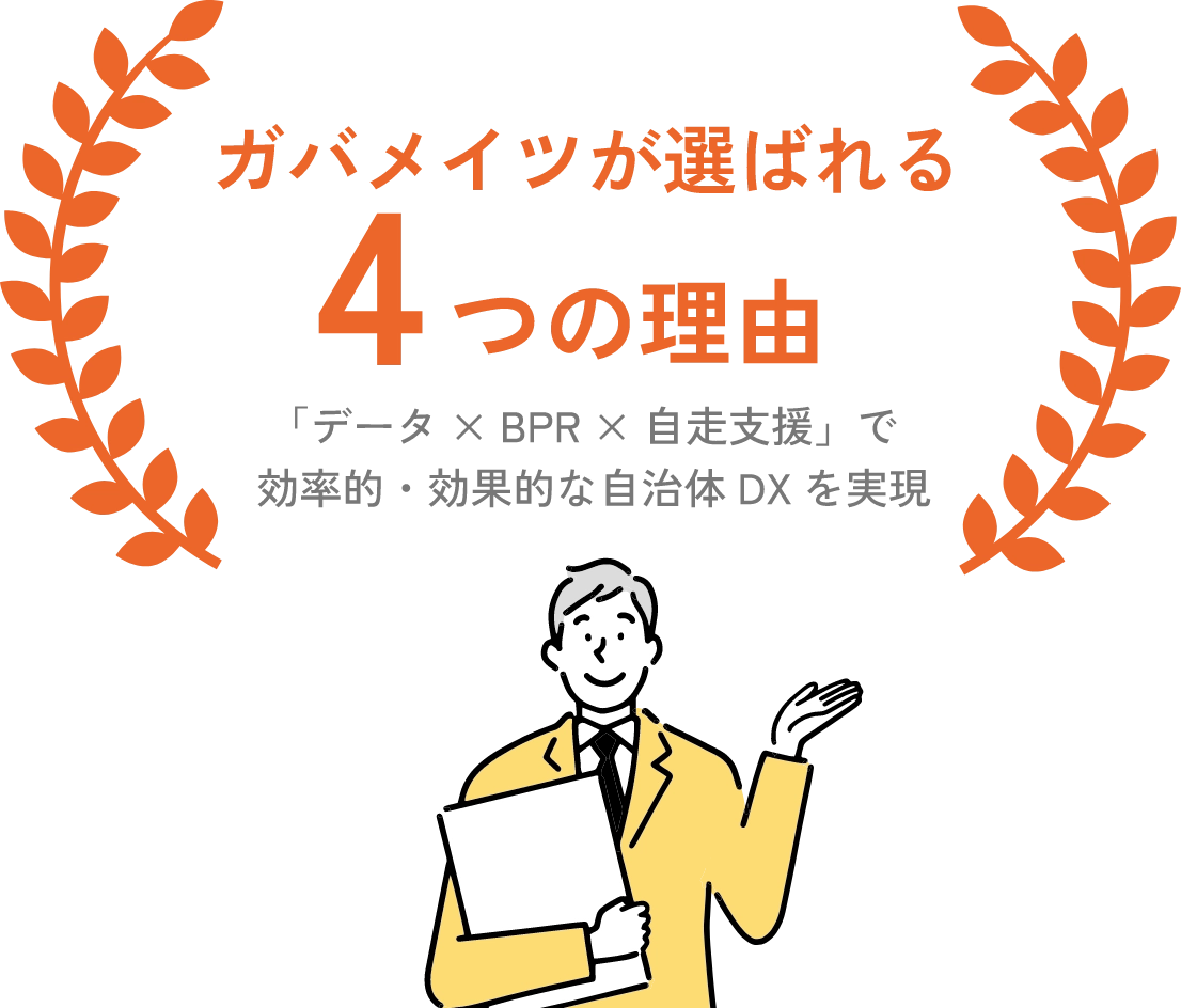 ガバメイツが選ばれる4つの理由